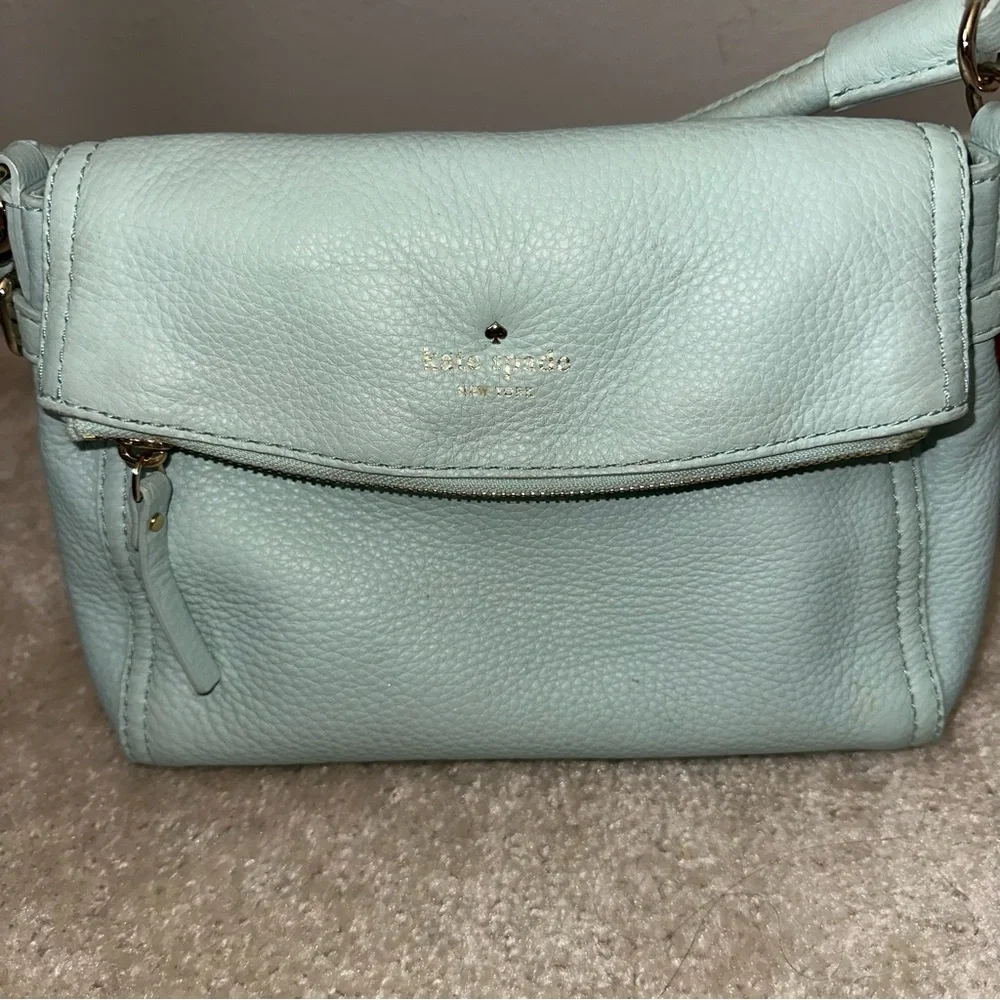 Kate Spade Cobble Hill Small Dusty Mint Green Crossbody Bag EUC - Picture 2 of 9